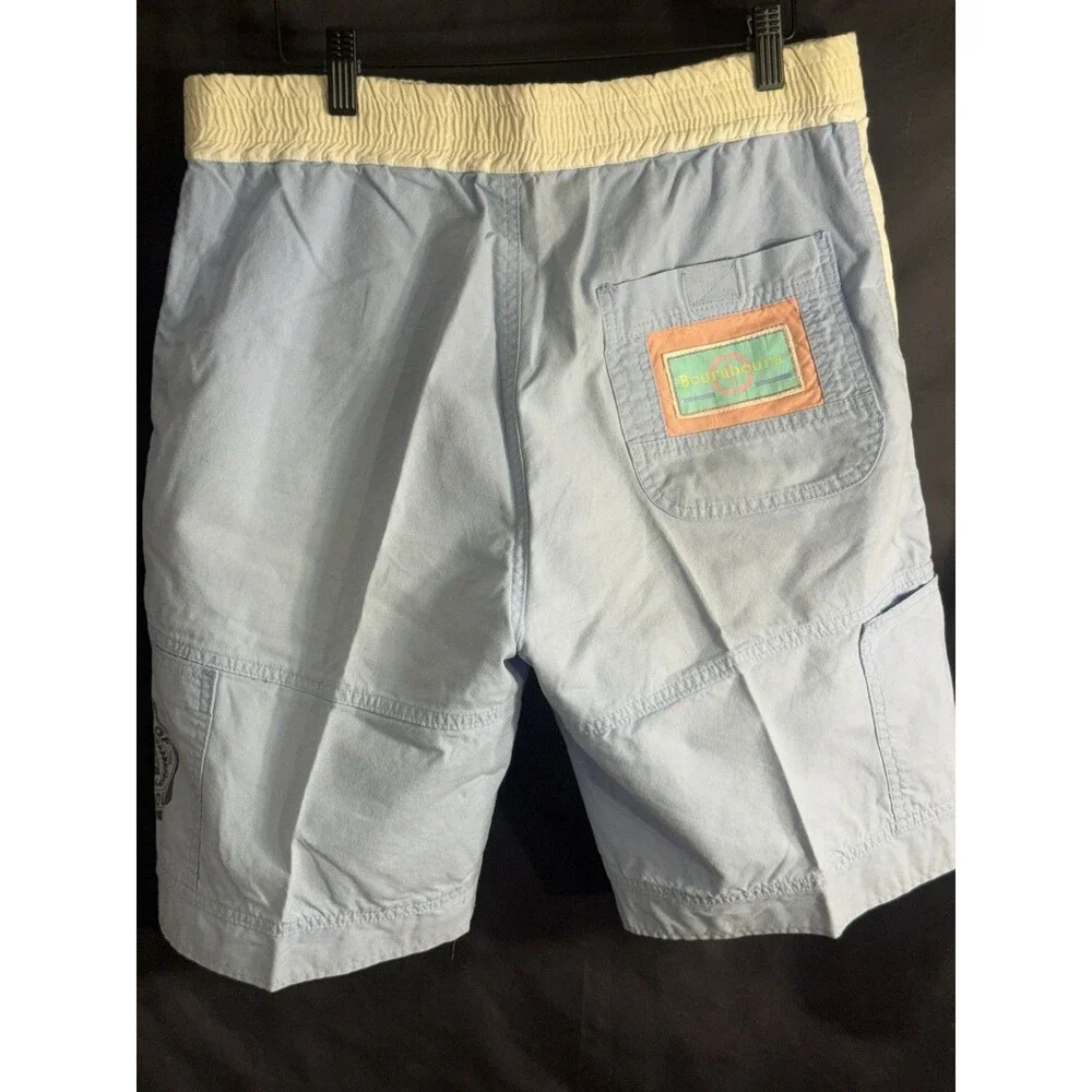 Rare Vtg 80s Color Block Retro Gitano Swim Surf Trunks Board Shorts M